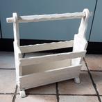 Brocante Houten Lectuurbak, wit, Ophalen of Verzenden, Gebruikt