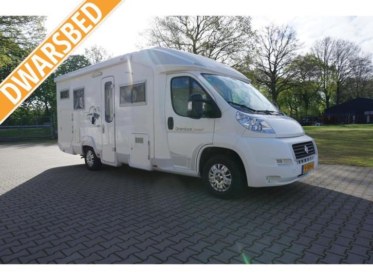 Roller Team Granduca Garage P Dwars bed + luchtvering, Caravans en Kamperen, Campers, Bedrijf, tot en met 4, Half-integraal, Overige merken