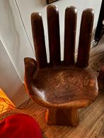 Unieke houten stoel oorsprong India, Antiek en Kunst, Ophalen of Verzenden