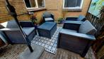 Tuinset 5-delig Wicker Le Sud - Antraciet Grijs, Tuin en Terras, Ophalen, 4 zitplaatsen, Gebruikt, Bijzettafel