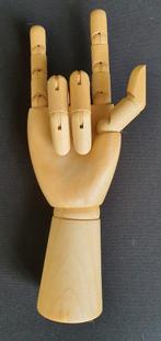 Mooie houten anatomische tekenhand rechts, Hobby en Vrije tijd, Tekenen, Ophalen, Zo goed als nieuw, Overige typen