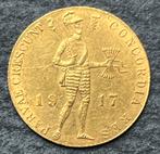 Nederland, gouden dukaat 1917 (schaars), Postzegels en Munten, Munten | Nederland, Ophalen of Verzenden, Koningin Wilhelmina, Overige waardes