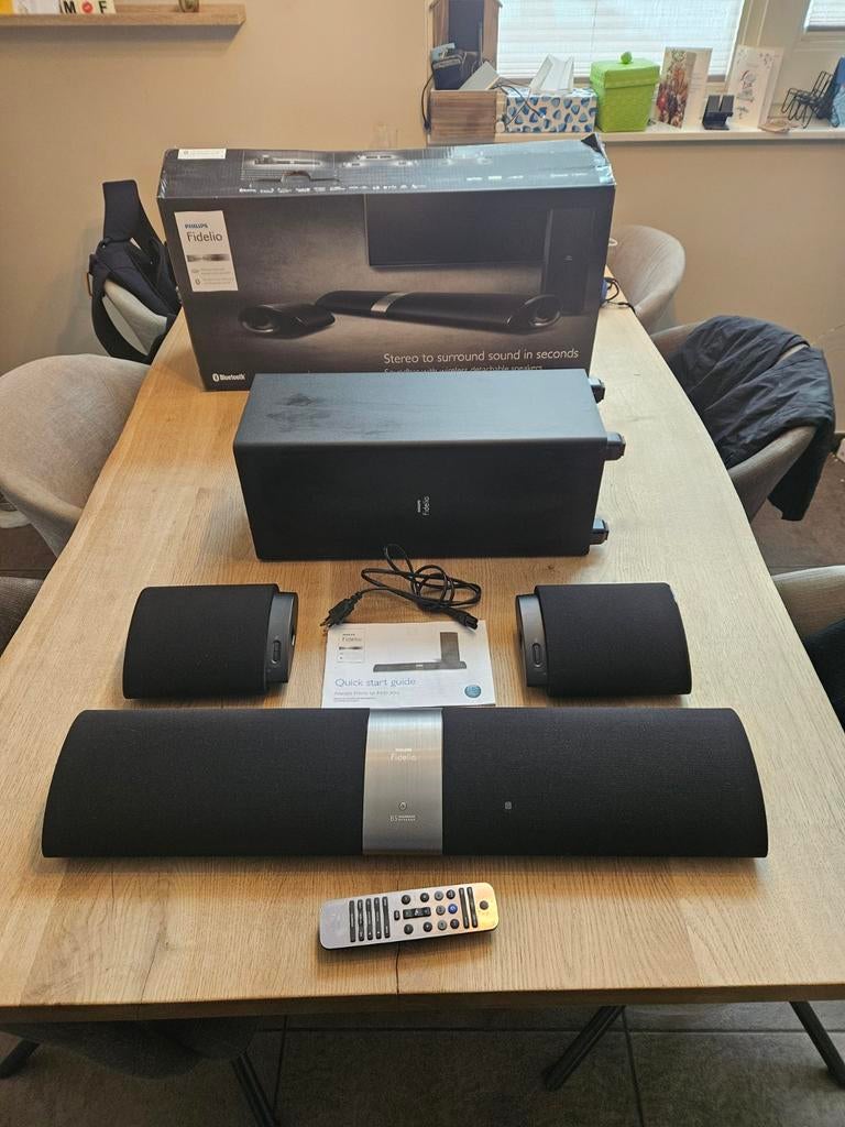 Philips Fidelio 5.1 Soundbar - Topkwaliteit!, Audio, Tv en Foto, Home Cinema-sets, Zo goed als nieuw, Overige spelers, 5.1-systeem