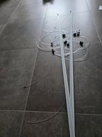 2x Hanglijsten 2m voor schilderijen + wandbevestiging, Ophalen, Gebruikt, Metaal of Aluminium