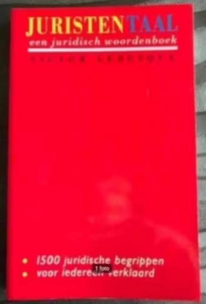 Juristentaal (Lesbeque Victor), Boeken, Advies, Hulp en Training, Zo goed als nieuw, Ophalen of Verzenden