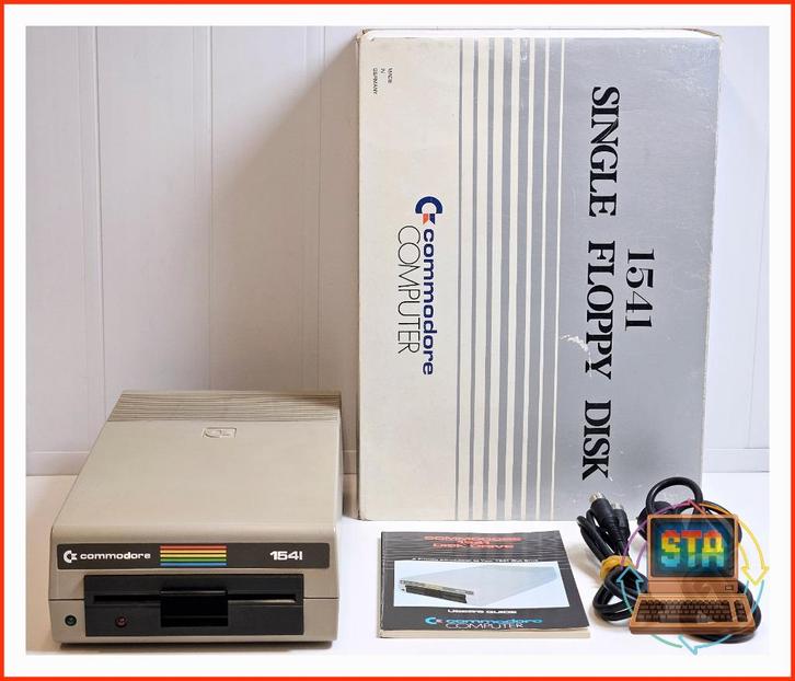 Commodore 1541 Floppy Drive + Doos Schoon/Gesmeerd/Gerecapt, Computers en Software, Vintage Computers, Ophalen of Verzenden