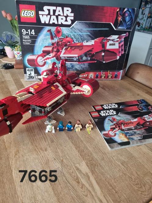 Star wars Lego set 7665 Republic Cruiser Starwars, Kinderen en Baby's, Speelgoed | Duplo en Lego, Gebruikt, Ophalen of Verzenden