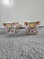 2x Oude engelen bloempot, Ophalen of Verzenden