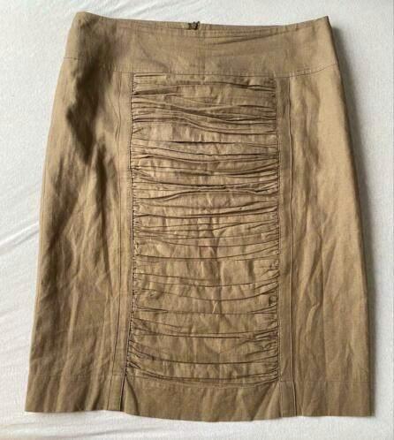 Lynde rok maat 40 [nr1], Kleding | Dames, Rokken, Zo goed als nieuw, Maat 38/40 (M), Beige, Knielengte, Ophalen of Verzenden