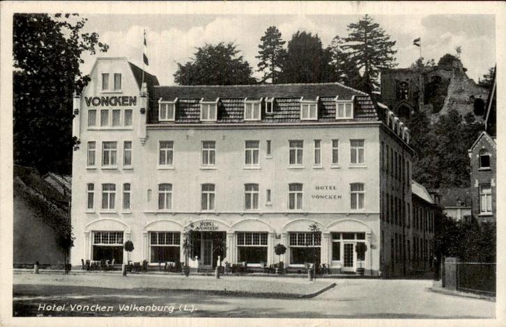 Hotel Voncken Valkenburg, Verzamelen, Ansichtkaarten | Nederland, Gelopen, Limburg, Voor 1920, Ophalen of Verzenden