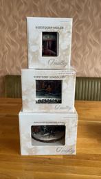 Kerstdorp draaimolen, school en boomstam zagen, Ophalen of Verzenden, Gebruikt