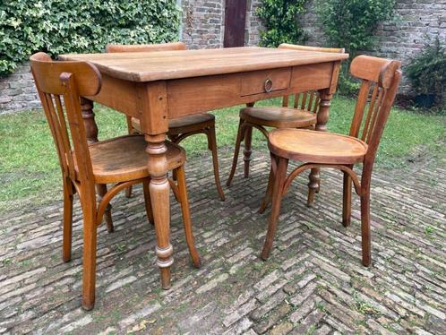 Bistrotafel Tafel Keukentafel Eettafel Brasserie Lorraine, Antiek en Kunst, Antiek | Meubels | Tafels, Ophalen