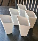 5 puntzak patat bakjes - aardewerk, Overige materialen, Nieuw, Ophalen of Verzenden, Schaal of Schalen
