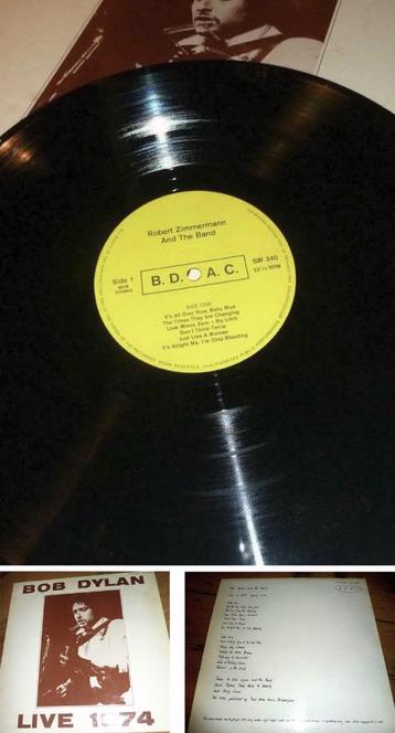 LP  Bob Dylan Live 1974 - stereo su 340 - mooie staat - beschikbaar voor biedingen
