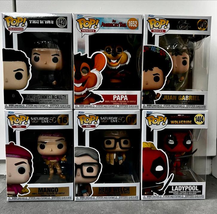 Funko Pop Collectie - The Wire, SNL, American Tail & Meer!, Verzamelen, Poppetjes en Figuurtjes, Zo goed als nieuw, Ophalen of Verzenden