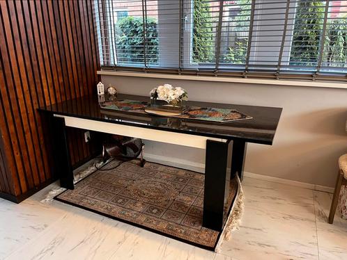 Eettafel marmer 6-8 personen, Huis en Inrichting, Tafels | Eettafels, Gebruikt, 150 tot 200 cm, 50 tot 100 cm, Vijf personen of meer
