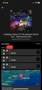 Coldplay tickets Helsinki staanplaats, Twee personen