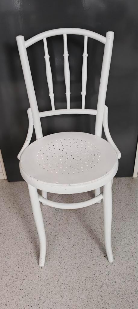 Authentieke stoelen, 80+ jaar oud, Huis en Inrichting, Stoelen, Gebruikt, Eén, Hout, Wit, Ophalen of Verzenden