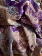 Luxe Pashmina Sjaal - Cashmere & Zijde - Bloemen & Vlinders, Kleding | Dames, Mutsen, Sjaals en Handschoenen, Ophalen of Verzenden