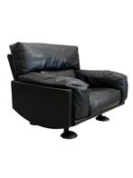 Gave vintage design Meritalia Fauteuil, Afra & Tobia Scarpa, Huis en Inrichting, Fauteuils, Gebruikt, Leer, Ophalen of Verzenden