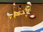 Playmobil 3076 boerin met kippen, Ophalen of Verzenden, Zo goed als nieuw