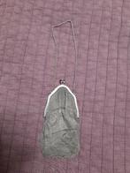 Dames tasje verzilvert vintage, Ophalen of Verzenden, Gebruikt, Blauw, Met knipsluiting