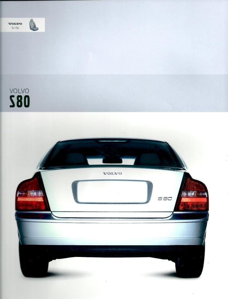 Brochure Volvo S80 September 2002, Ophalen of Verzenden, Gelezen, Volvo