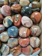 Kleine handstenen van polychroom jaspis,  per 100 gram 4-6 s, Ophalen of Verzenden, Mineraal