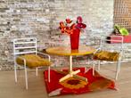 Vintage / retro poppenhuis tuinset met accessoires, Ophalen of Verzenden, Gebruikt, Poppenhuis