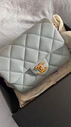 Authentieke Chanel tas, Sieraden, Tassen en Uiterlijk, Tassen | Damestassen, Ophalen of Verzenden, Zo goed als nieuw, Blauw, Handtas