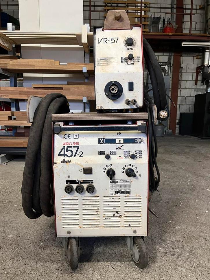 Fronius Variostar 457-2 MIG lasapparaat met VR-57 zwerfkast, Doe-het-zelf en Verbouw, Gereedschap | Lasapparaten, Gebruikt, Overige typen