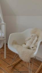 Witte Schommelstoel Eames Look, Huis en Inrichting, Ophalen of Verzenden, Gebruikt, Wit, Eén