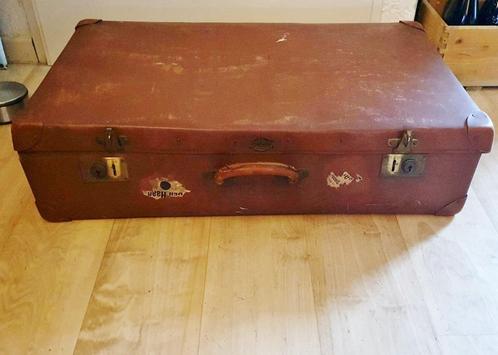 Antieke koffer,Den Haag,tekst padvinders,foto 2! Vintage, Antiek en Kunst, Antiek | Woonaccessoires, Ophalen of Verzenden