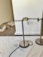 Dimbare bureaulamp / bedlamp 2 stuks, Minder dan 50 cm, Modern, Gebruikt, Metaal