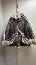 The People Of The Labyrinths leren winterjas XL Heren /Dames, Ophalen of Verzenden, Gedragen, Blauw