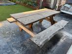 Robuuste picknick tafel Douglashout 200cm, Ophalen, Gebruikt, Rechthoekig, Hout