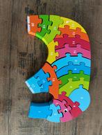 Houten puzzel olifant, Kinderen en Baby's, Speelgoed | Kinderpuzzels, Ophalen, Gebruikt