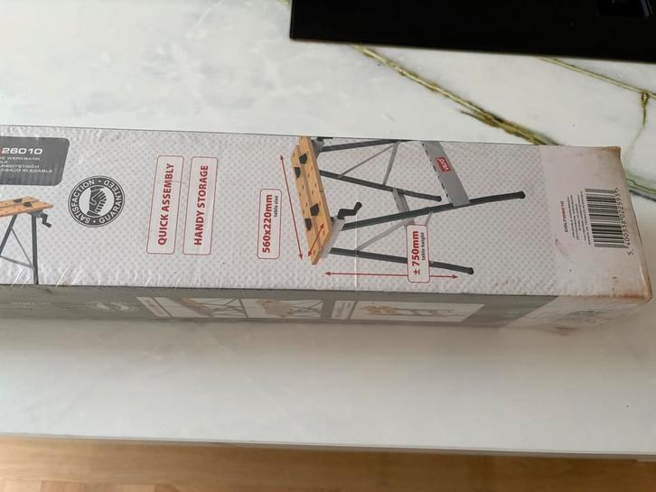 Werkbank - Workmate nieuw 2 stuks, Doe-het-zelf en Verbouw, Werkbanken, Zo goed als nieuw, Minder dan 70 cm, Ophalen of Verzenden