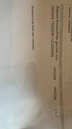 2x Alapure Koolstoffilter Siemens 11022296/LZ10DXA00 Nieuw, Witgoed en Apparatuur, Afzuigkappen, Ophalen of Verzenden, Nieuw, Recirculatie