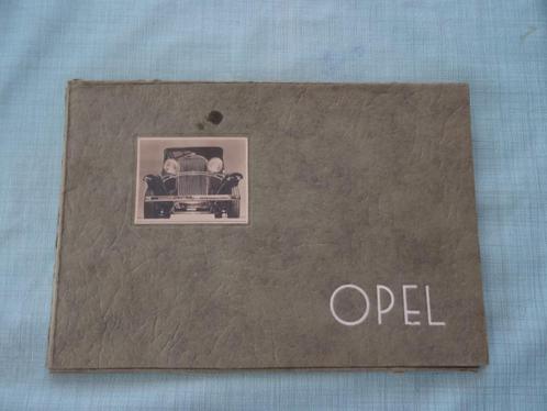 Oude autofolder Opel 9x originele foto's dealer mapje 1933, Boeken, Auto's | Folders en Tijdschriften, Gelezen, Opel, Ophalen