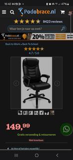 Podobrace Bureaustoel - Comfortabel & Stijlvol, Ophalen, Zwart, Zo goed als nieuw, Bureaustoel