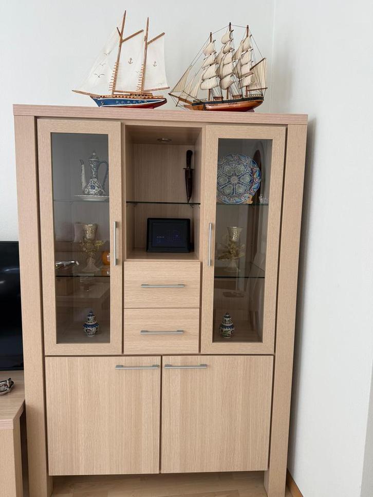 Zo Goed Als Nieuwe Kast/Boekenkast met Glas, Huis en Inrichting, Kasten | Buffetkasten, Zo goed als nieuw, 150 tot 200 cm, 100 tot 150 cm