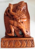 Zeer grote hand gesneden mahoniehouten boeddha, Ophalen of Verzenden, Zo goed als nieuw