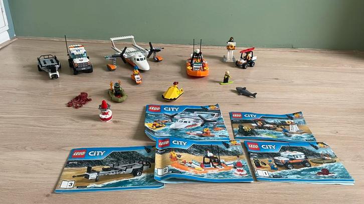Lego reddingsbrigade sets, Kinderen en Baby's, Speelgoed | Duplo en Lego, Zo goed als nieuw, Lego, Complete set, Ophalen of Verzenden