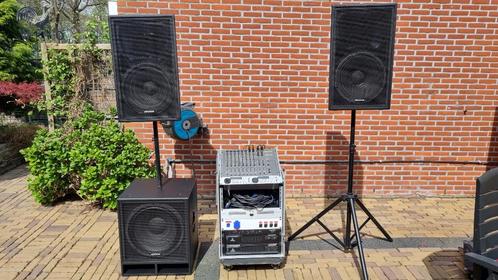 JB Systems Vibe geluid set compleet met hoge case en kabels, Audio, Tv en Foto, Luidsprekers, Zo goed als nieuw, Complete surroundset
