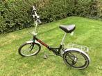 Zwarte vouwfiets met versnellingen, in goede staat, Fietsen en Brommers, Ophalen, Gebruikt, 20 inch of meer, Versnellingen
