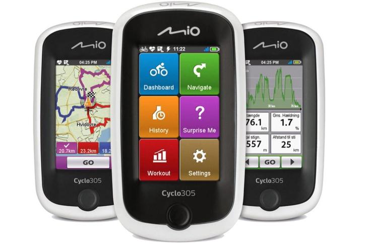Fietsnavigatie Mio Cyclo 305Mio, Fietsen en Brommers, Fietsaccessoires | Fietscomputers, Zo goed als nieuw, Cadanssensor, Draadloos