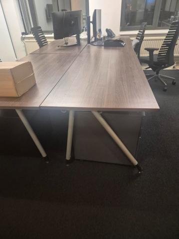 Te koop: 4 bureaus – zo goed als nieuw – 160 x 80 cm – in ho - afbeelding 3