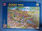 Puzzel Jan van Haasteren 3000 stukjes Het Park, Ophalen of Verzenden, Meer dan 1500 stukjes, Zo goed als nieuw, Legpuzzel