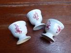3 mooi gedecoreerde eierdopjes., Antiek en Kunst, Ophalen of Verzenden